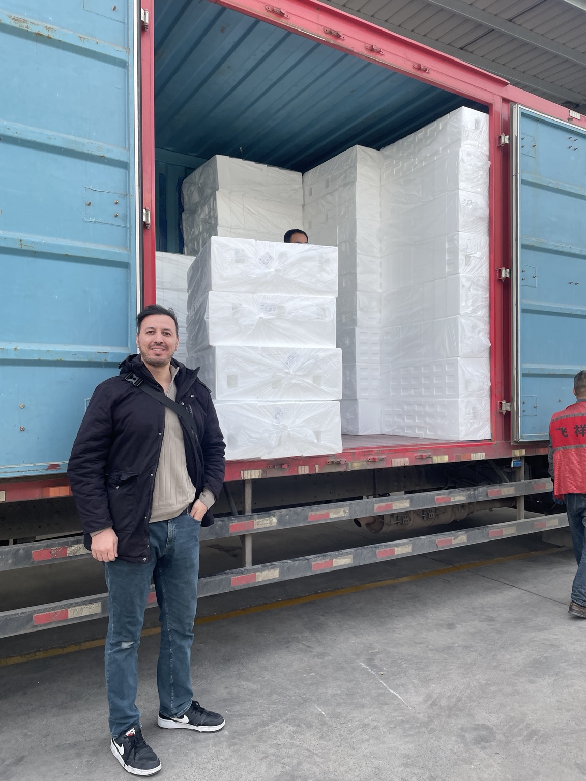 GlobalWay following shipment loading at a factory in China